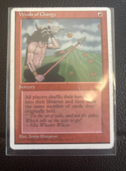 MtG 4th Edition Winds of Change Magic the Gathering not played - Image 1