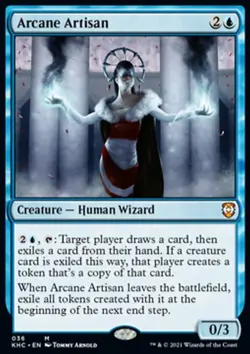 MTG Magic the Gathering Arcane Artisan (36/127) Kaldheim Commander NM - Image 1