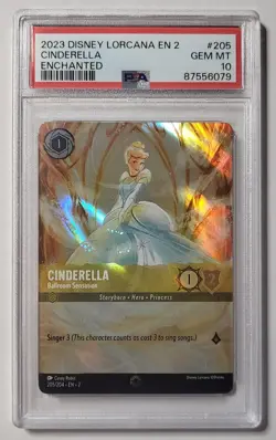 2023 Disney Lorcana Cinderella Ballroom Sensation Enchanted PSA 10 EN - Image 1