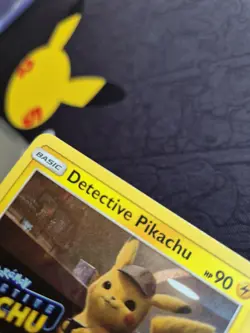 Pokemon Card Detective Pikachu SM190 Black Star Promo STAMPED Near Mint - Image 4