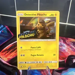 Pokemon TCG Detective Pikachu Stamped SM190 Black Star Promo Near Mint Holo Card - Image 2