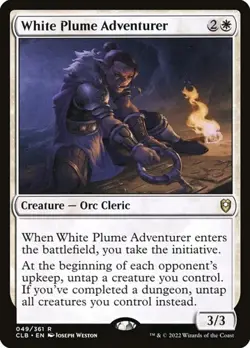 White Plume Adventurer CLB MP MTG - Image 1
