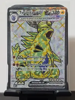 Tyranitar EX 211/197 Full Art Ultra Rare Obsidian Flames Pokemon TCG NM - Image 1
