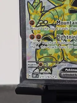 Tyranitar EX 211/197 Full Art Ultra Rare Obsidian Flames Pokemon TCG NM - Image 5