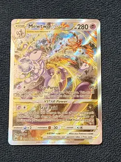 Mewtwo VSTAR GG44/GG70 Crown Zenith Galarian Gallery Full Art Pokemon TCG NM/M - Image 1