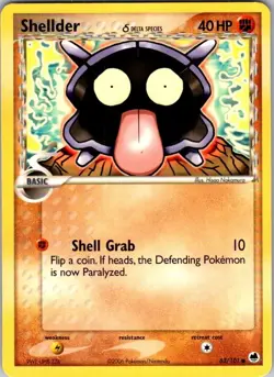 Pokemon | Dragon Frontiers | Shellder (Delta Species) | 63/101 | Normal | NM - Image 1