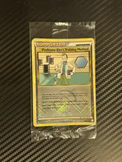 [Sealed] Pokemon Professor Elm's Training Method 100/123 Reverse Holo Promo Pack - Image 1