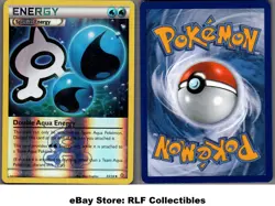 2015 Pokemon, Double Crisis, #33/34 Double Aqua Energy, Reverse Holo Uncommon - Image 1