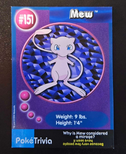 Pokemon - Mew #151 Burger King Exclusive Mewtwo Strikes Back PokeTrivia 1999 - Image 1