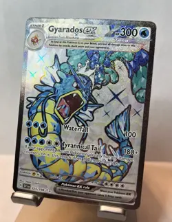 Pokemon TCG Gyarados ex Ultra Rare Full Art Holo 225/198 SV01 300 HP - Image 1
