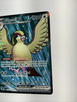 Pidgeot ex 217/197 Sv03: Obsidian Flames Holo Pokemon TCG Full Art Ultra Rare - Image 4