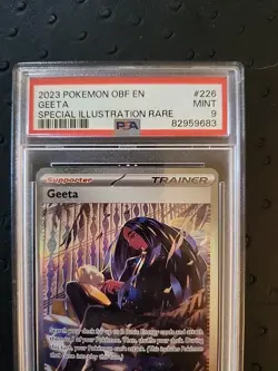 2023 Pokemon Obsidian Flames Geeta Special Illustration Rare #226 PSA 9 - Image 3