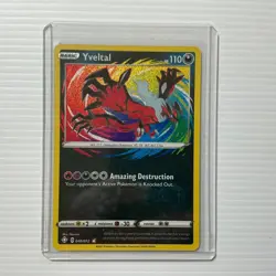 Pokemon TCG Yveltal Shining Fates 046/072 Holo Amazing Rare + Reshiram & Kyogre - Image 5