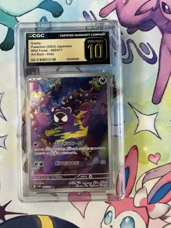 Pokemon CGC 10 Gastly 080/071 Wild Force Art Rare Holo Japanese 2024 - Image 1