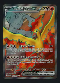 Team Rocket's Moltres ex 208/182 SV10: Destined Rivals Ultra Rare Pokemon TCG - Image 1