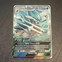 Alolan Sandslash GX SM236 🧊 Sun & Moon Rare Black Star Promo, Pokemon 2020 (NM) - Image 1