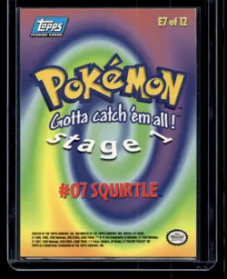 1999 Topps Pokemon Movie Edition Squirtle - Image 2