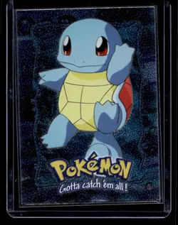 1999 Topps Pokemon Movie Edition Squirtle Black Logo Holo Foil #E7 - Image 1