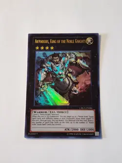 Yugioh Artorigus, King of the Noble Knights CBLZ-EN086 Ultra Rare Unl Ed NM - Image 1