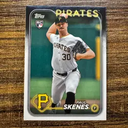 2024 Topps Update Paul Skenes Base Rookie #US100 Pittsburgh Pirates RC - Image 1