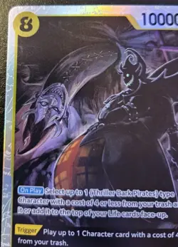 Gecko Moria OP14-104 Foil Super Rare The Azure Sea's Seven One Piece Card Game - Image 2