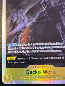 Gecko Moria OP14-104 Foil Super Rare The Azure Sea's Seven One Piece Card Game - Image 4
