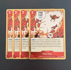 One Piece Fire Fist OP15-020 R Foil Playset (x4) Adventure on Kami's Island - Image 1
