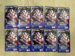 One Piece TCG The Azure Sea’s Seven OP-14 Sleeved Booster Pack Lot Of 10 Sealed - Image 1