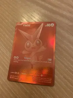 Victini Full Art Rare Red Foil 172/086 Pokemon TCG Card - Image 1
