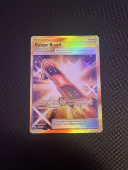 Escape Board - 167/156 - Pokemon Ultra Prism Sun & Moon Secret Rare Card NM - Image 1