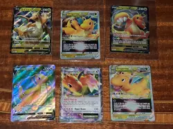 Pokemon Dragonite 6 Card Lot Foil Japanese Full Art - Image 1