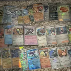 Pokemon TCG prismatic bulk lot 1800+ cards 38 poke balls 15 ex , holos - Image 5