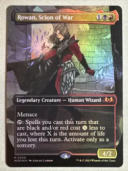 MTG / Rowan, Scion of War / WOE / #300 / FOIL (Borderless) / Mythic / NM - Image 1