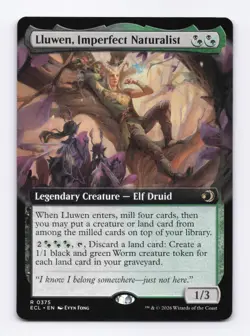 Lluwen, Imperfect Naturalist (Extended Art) 0375 (R) MTG Lorwyn Eclipsed (ECL) - Image 1