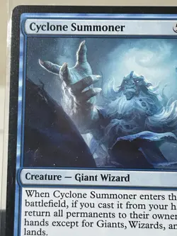 MTG: Cyclone Summoner Kaldheim Regular Rare Giant Wizard Blue 052 - Image 4