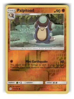 Palpitoad 116/236 Common Cosmic Eclipse Pokemon Reverse Holo Lightly Played - Image 1