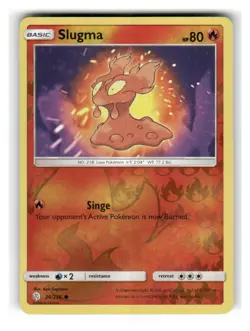 Slugma 26/236 Common Cosmic Eclipse Pokemon Reverse Holo Lightly Played - Image 1
