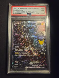 Pokemon Celebrations Zekrom 114/114 Classic Collection PSA Mint 9 English - Image 1