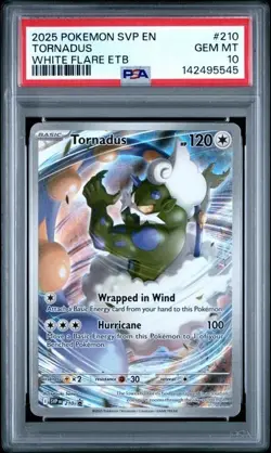 2025 POKEMON SVP TORNADUS ILLUSTRATION EN-SV ETB PROMO 210 PSA 10 - Image 1