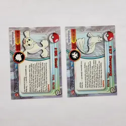 1999 Topps Pokemon Series 2 SEEL #86 & DEWGONG #87 - Blue Logo - NM+ - Image 3