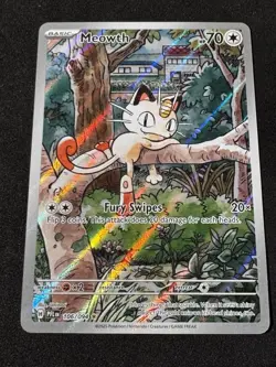 Pokemon Meowth 106/094 Phantasmal Flames Illustration Rare TCG Near Mint - Image 1