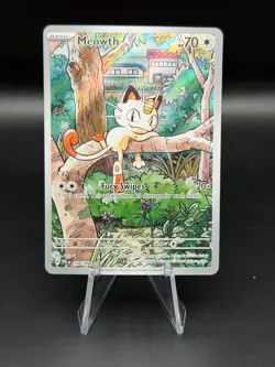 Pokemon 2025 Phantasmal Flames Meowth Illustration Rare #106/094 - NM - Image 1