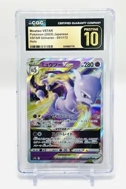 Pokemon TCG Mewtwo VSTAR Holo Triple Rare VSTAR Universe CGC PRISTINE 10 💗✨📈 - Image 1