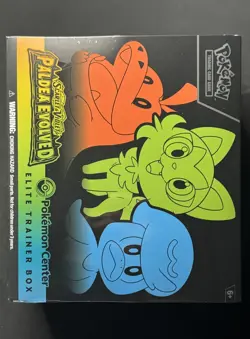 Pokemon Center PC Paldea Evolved Elite Trainer Box ETB SEALED Perf Fit Acrylic - Image 3