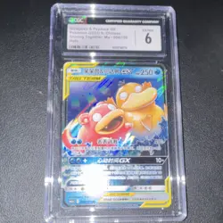 Pokemon Slowpoke & Psyduck GX CGC 6 004/150 Holo Shining Together Mu Chinese - Image 1