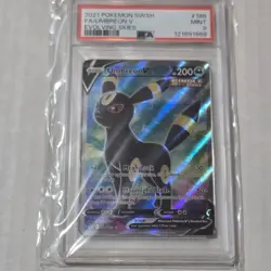 2021 POKEMON SWORD & SHIELD EVOLVING SKIES #188 FULL ART/UMBREON V PSA 9 - Image 1