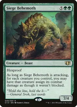 Siege Behemoth Commander 2014 MP MTG - Image 1