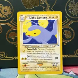 Pokemon TCG Light Lanturn Rare 23/105 Neo Destiny 2000 WOTC Near Mint Card - Image 1