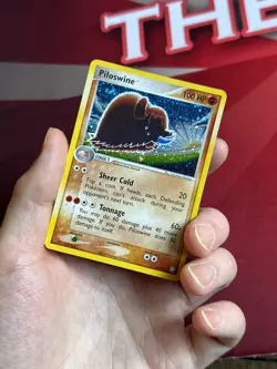 PILOSWINE 13/109 EX Team Rocket Returns HOLO SWIRL Pokemon TCG card NM+ CLEAN! - Image 2