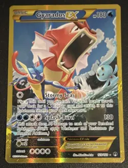 Pokemon Gyarados EX Secret Rare Full Art Holo 123/122 Breakpoint Card NM/M - Image 1